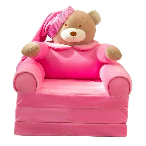 SOFA CAMA DE PELUCHE PARA NIÑOS